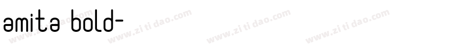 amita bold字体转换